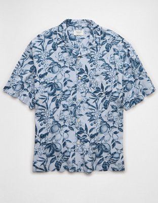 AE Poolside Floral Button-Up Shirt