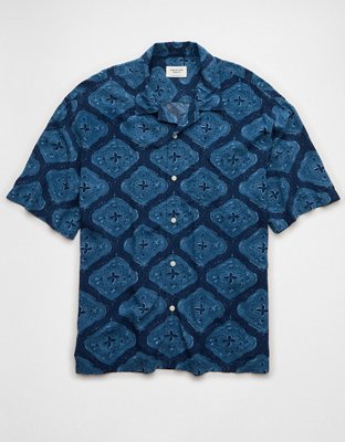 AE Poolside Printed Button-Up Shirt