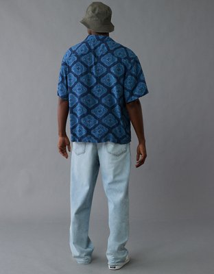 AE Poolside Printed Button-Up Shirt