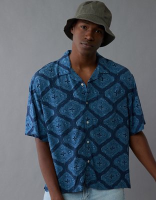 AE Poolside Printed Button-Up Shirt