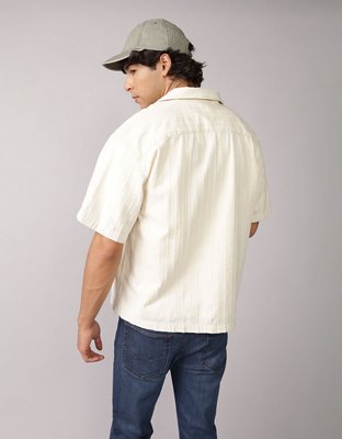 AE Poolside Striped Button-Up Shirt