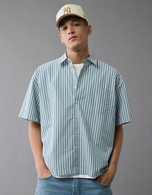 AE Camisa con Botones para la Piscina