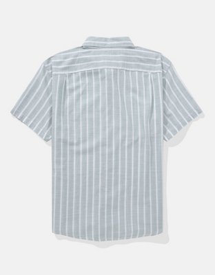 AE Camisa de Diseño Escocés con Botones para la Piscina