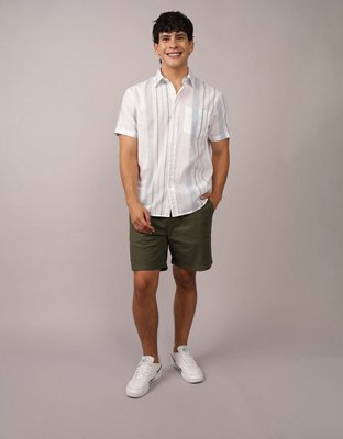 AE Poolside Plaid Button-Up Shirt