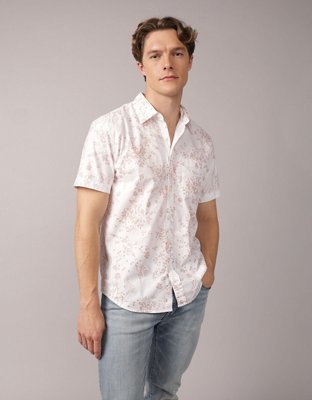 AE Poolside Printed Button-Up Shirt