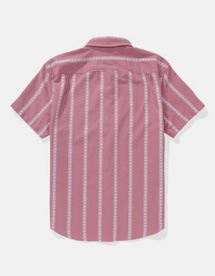 AE Poolside Striped Button-Up Shirt