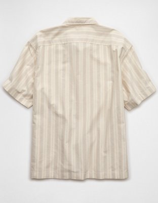 AE Poolside Striped Button-Up Shirt