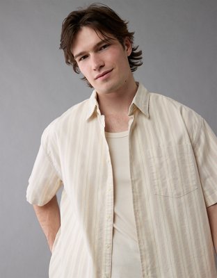 AE Poolside Striped Button-Up Shirt