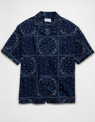 AE Poolside Printed Button-Up Shirt