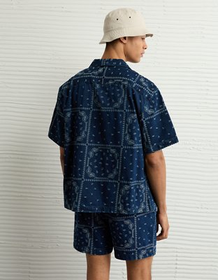 AE Poolside Printed Button-Up Shirt