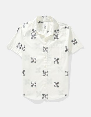 AE Poolside Printed Button-Up Shirt