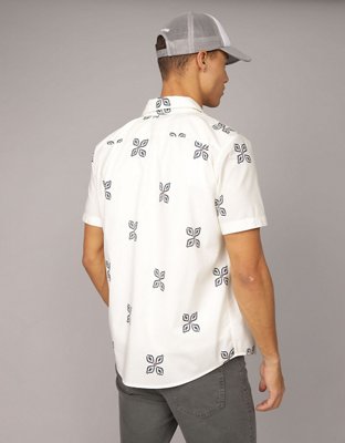 AE Poolside Printed Button-Up Shirt