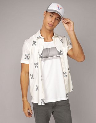 AE Poolside Printed Button-Up Shirt