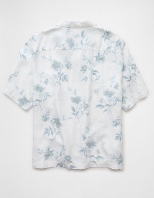 AE Poolside Floral Button-Up Shirt