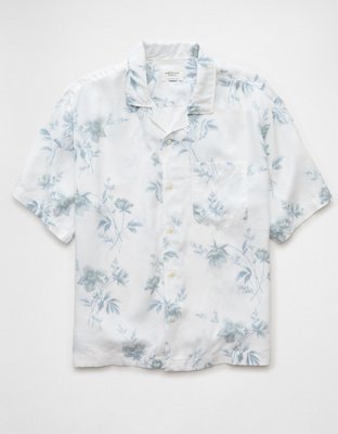 AE Poolside Floral Button-Up Shirt