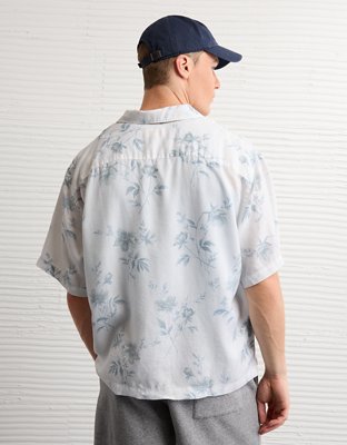 AE Poolside Floral Button-Up Shirt