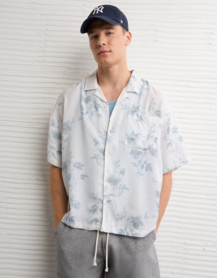 AE Poolside Floral Button-Up Shirt