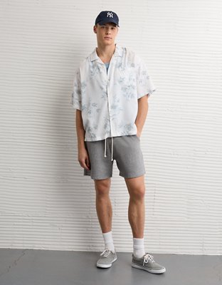 AE Poolside Floral Button-Up Shirt