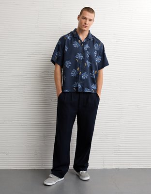 AE Poolside Floral Button-Up Shirt