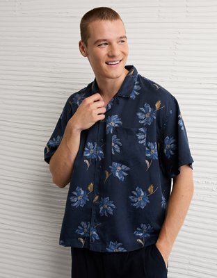 AE Poolside Floral Button-Up Shirt
