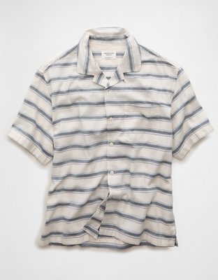 AE Poolside Striped Button-Up Shirt