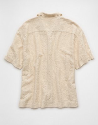 Chemise rayée boutonnée bord de la piscine AE