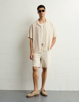Chemise rayée boutonnée bord de la piscine AE