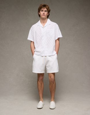 AE Poolside Textured Button-Up Shirt