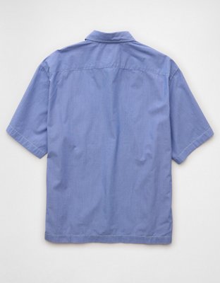 AE Poolside Poplin Striped Button-Up Shirt