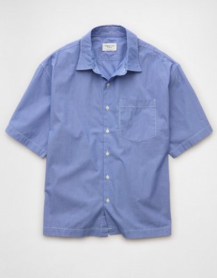 AE Poolside Poplin Striped Button-Up Shirt
