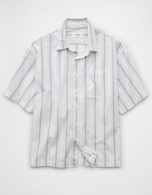 AE Poolside Poplin Striped Button-Up Shirt