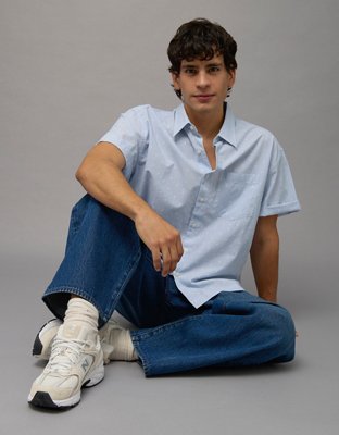 AE Everyday Relaxed Camp Collar Shirt