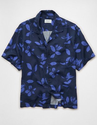 AE Relaxed Fit Short-Sleeve Camp Collar Shirt