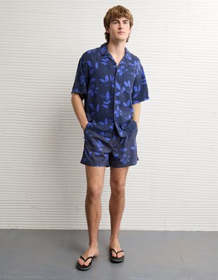 AE Relaxed Fit Short-Sleeve Camp Collar Shirt