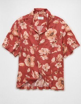 AE Relaxed Fit Short-Sleeve Camp Collar Shirt