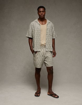 AE Relaxed Fit Short-Sleeve Camp Collar Shirt