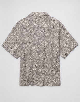 AE Relaxed Fit Short-Sleeve Camp Collar Shirt