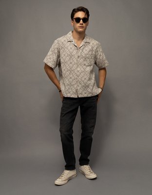AE Relaxed Fit Short-Sleeve Camp Collar Shirt