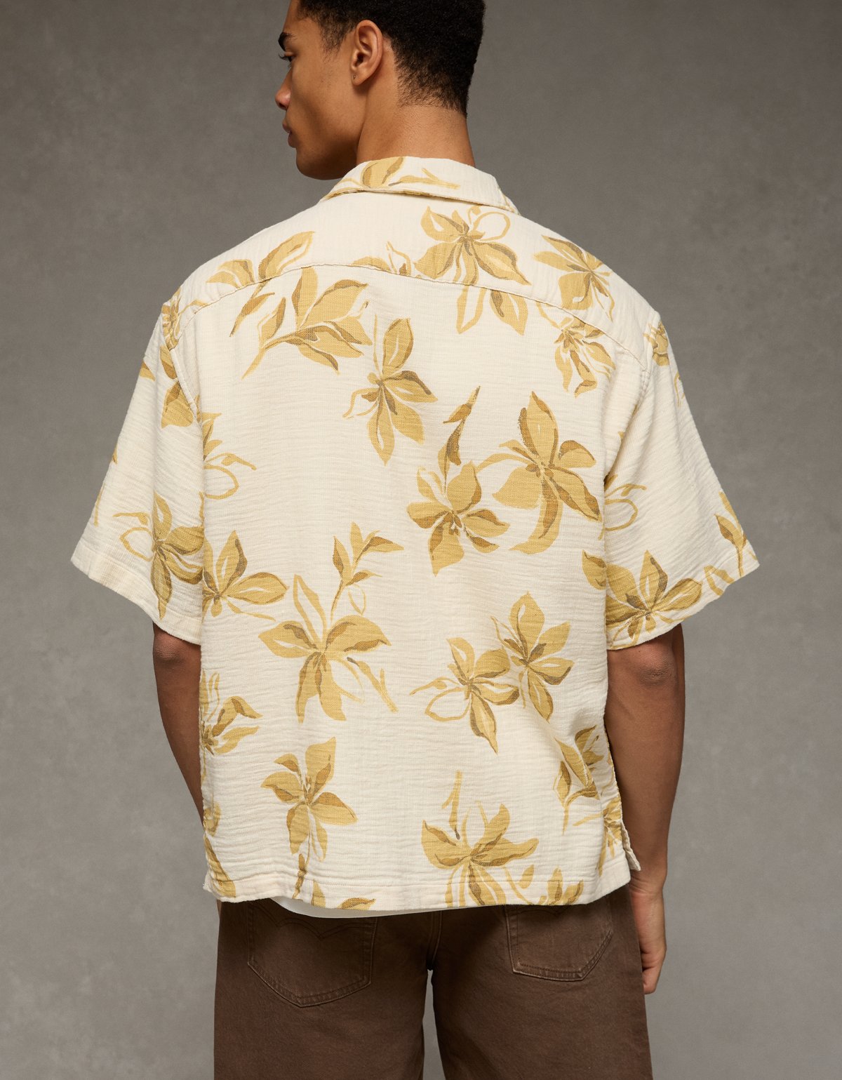 AE Relaxed Fit Short-Sleeve Camp Collar Shirt - image 2