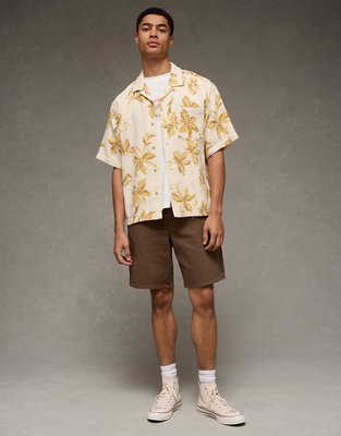 AE Relaxed Fit Short-Sleeve Camp Collar Shirt