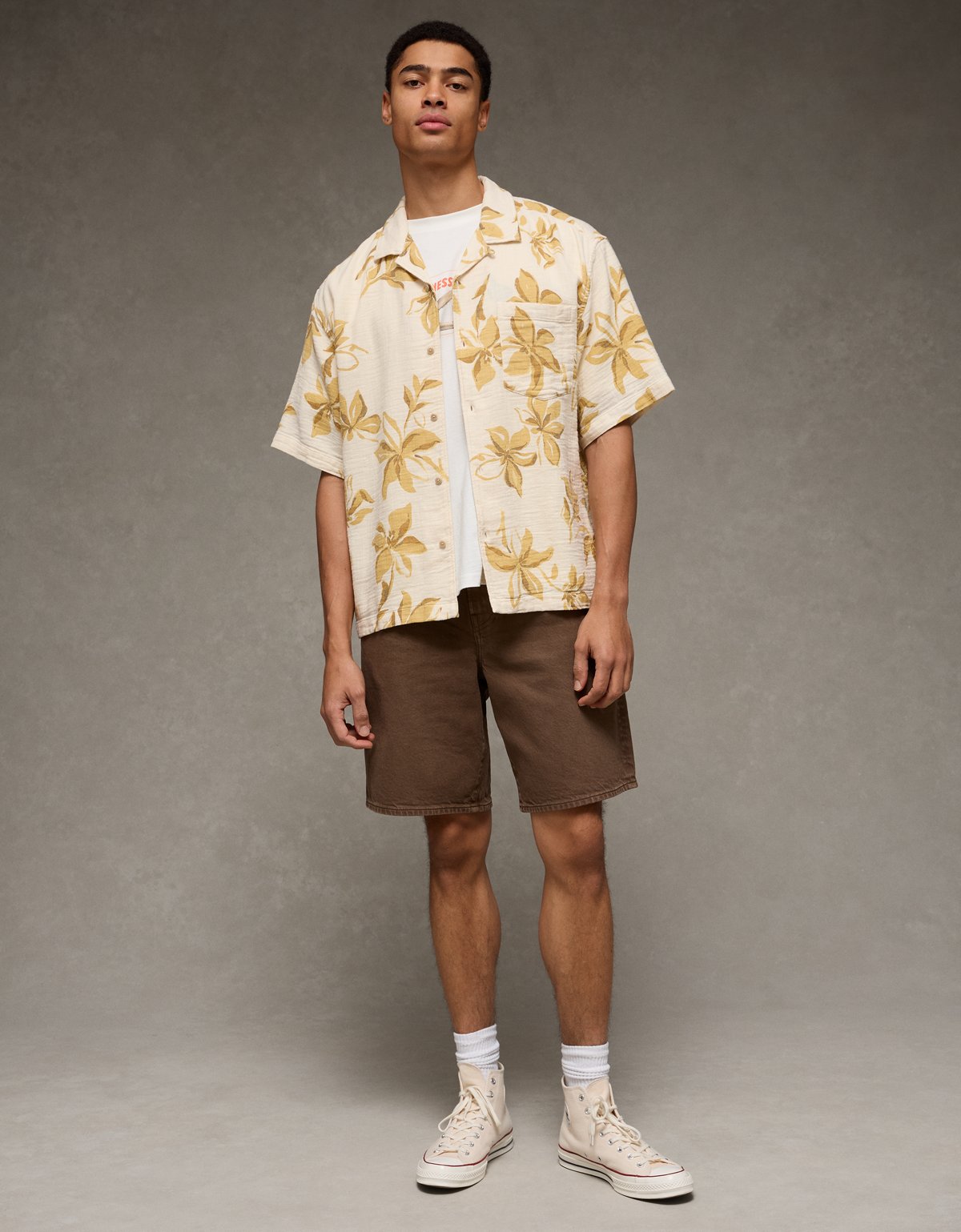 AE Relaxed Fit Short-Sleeve Camp Collar Shirt - image 5