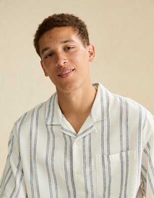 AE Relaxed Fit Short Sleeve Camp Collar Shirt