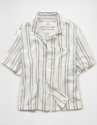 AE Relaxed Fit Short Sleeve Camp Collar Shirt