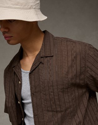 AE Relaxed Fit Short-Sleeve Camp Collar Shirt