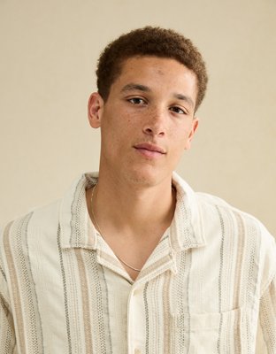 AE Relaxed Fit Short-Sleeve Camp Collar Shirt