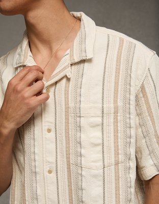 AE Relaxed Fit Short-Sleeve Camp Collar Shirt