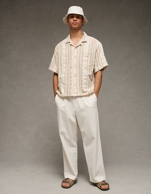 AE Relaxed Fit Short-Sleeve Camp Collar Shirt