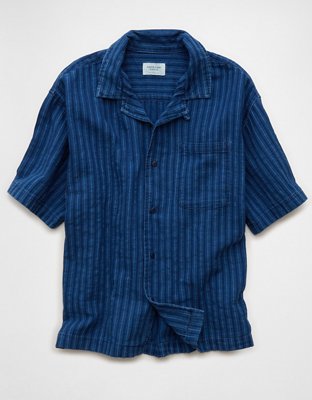 AE Relaxed Fit Short Sleeve Camp Collar Shirt