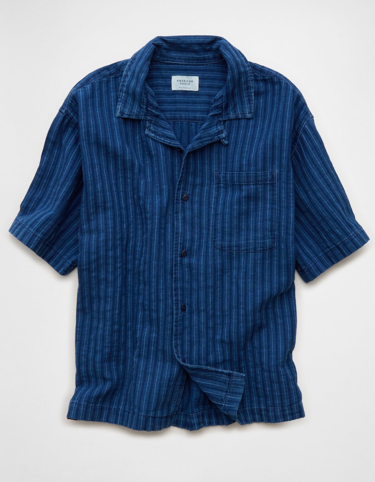 AE Relaxed Fit Short Sleeve Camp Collar Shirt - image 4