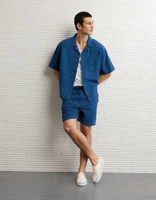 AE Relaxed Fit Short Sleeve Camp Collar Shirt